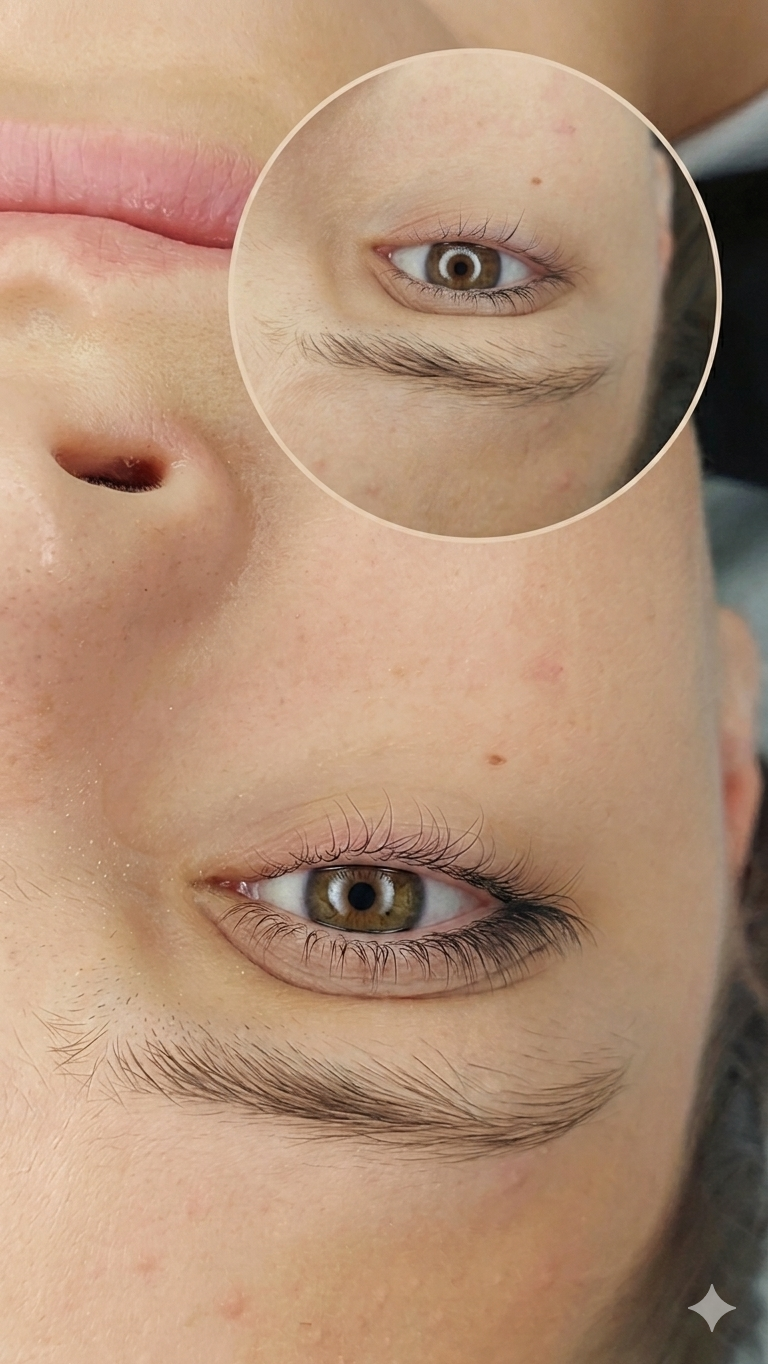 Before/after brow styling — δουλειά μαθήτριας 03