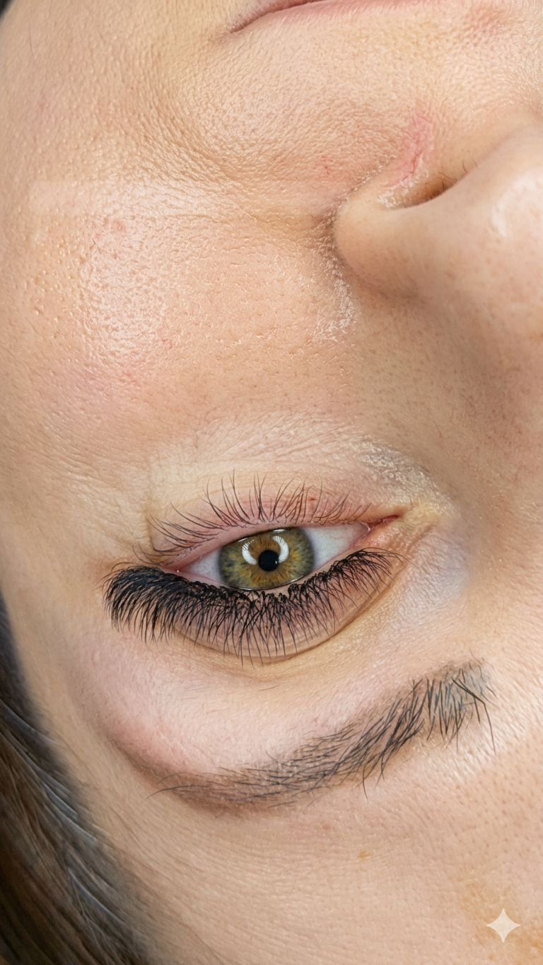 Before/after lash lift — δουλειά μαθήτριας 02