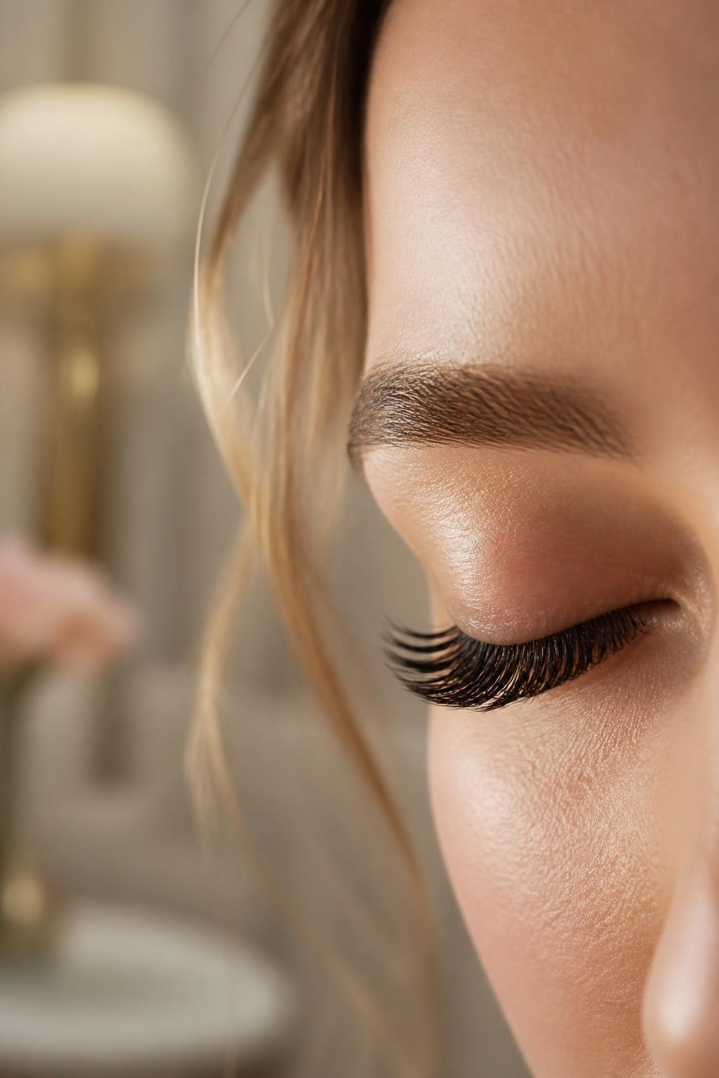 Editorial portrait — Lash & Brow Masterclass by Sofia Georgantzeli